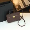 2026 Nueva Bolsa de Lonchera Tejida Retro Cuero Genuino Mate Bolso de Mano de Alta Gama para Mujer Bolso Pequeño de Hombro Cruzado