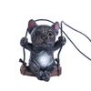 Colgante para coche de bulldog, colgante para coche de espejo retrovisor, colgante para coche con sentido avanzado, decoración para coche, joyería DIY pequeña y fresca