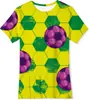 Venta Caliente Transfronteriza de Aliexpress Impresión Digital 3D Copa Mundial de Fútbol Tendencia de Verano Ropa Infantil Camisetas Casuales de Manga Corta