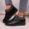 Novedad Moda Otoño e Invierno 2025 Zapatos de Algodón Versátiles para Mujer Planos Antideslizantes Casuales Suela Suave Cálidos con Cremallera Lateral Zapatos de Algodón para Mujer