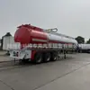 Semirremolque Cisterna de Petróleo de Oriente Medio, 5 Metros Cúbicos, Acero de Placa de 3 Ejes, Tanque Líquido para Mercancías Peligrosas, 4 Compartimentos con Máquina de Repostaje, Fabricante Directo