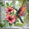Adorno colgante de pájaro pequeño de acrílico de venta caliente transfronteriza para sala de estar, patio, decoración de escena festiva, adorno colgante, adorno colgante de regalo