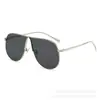 Gafas de sol retro de montura grande para adelgazar para mujer, Gafas de sol de metal de alta gama, Gafas elegantes y versátiles estilo Harajuku nuevo