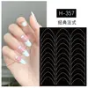 Pegatinas Huecas para Uñas Plantilla de Doble Uso Corazón Mariposa Patrón Francés Pegatinas para Aerógrafo Calcomanías para Uñas Venta al por Mayor