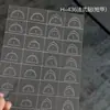 Nuevas pegatinas de arte para uñas huecas estilo francés, tiras adhesivas de encaje transparentes, plantillas pintadas en aerosol, tiras adhesivas, pegatinas de decoración para uñas