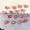 Diretamente do Fabricante: Cabochão Oval Vermelho Melancia em Forma de Gota, Cabochão com Fundo Plano, Vários Tamanhos, Acessórios Feitos à Mão DIY