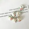 Contas de Cerâmica Jingdezhen, Contas Soltas de Cerâmica com Decalque, Contas de Cerâmica com Decalque de 12mm, Acessórios de Nó Chinês para Sachês