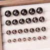 Alta Transparencia Grado 7A Obsidiana Té Piedra Natural Cristal Redondas Perlas Pulseras Collares DIY Accesorios para Joyería Perlas Venta al por Mayor