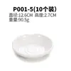 Plato Pequeño para Fondue de Melamina Plato de Salsa de Soja de Plástico Plato Redondo para Salsas Plato para Mojar de Dos Compartimentos Bol para Mojar Condimentos Plato para Vinagre Comercial