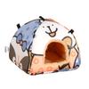 Ninho Urso Dourado Ninho de Inverno Porquinho da Índia Filhote À Prova de Vento Quente Impermeável Iurta Mongolei Ninho de Hamster Ninho de Algodão para Hamster Dropshipping
