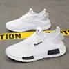 Zapatos de hombre de malla grande con superficie de malla hueca, verano, transpirables, estilo fino, deportivos casuales, que aumentan la altura, antiolor, para jóvenes, zapatos pequeños de malla blanca