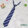 Nueva Corbata JK Fresca de Primavera/Verano para Hombre y Mujer con Rayas Diagonales Estudiante Escolar Cremallera Corbata Perezosa Venta al por Mayor