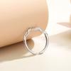Anillo de bobina de alta calidad para mujer plata de ley 925 platino anillo de dedo índice moda todo-fósforo anillo abierto joyería al por mayor
