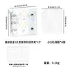 Libro de Almacenamiento de Hojas Sueltas para Uñas Portátil de Moda Tarjeta de Exhibición Transparente de PVC para Colección de Arte de Uñas Planificador Mini de 3 Agujeros con Doble Botón