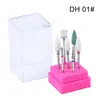 Set de 7 Piezas de Brocas de Tungsteno y Cerámica para Uñas, Brocas para Retirar Uñas, Herramientas de Pulido, Brocas de Cerámica