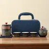 Juego de Té Portátil para Viaje Camping al Aire Libre Juego Rápido de Tazas de Té Juego de Té Kung Fu Regalo Empresarial con Impresión de Logo