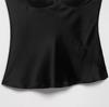 Estilo Europeo y Americano Sexy Escote en Forma de Corazón Textura de Satén de Seda Top Verano Nuevo Ajuste Delgado Camisola para Mujer 4772100710