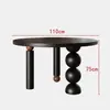 Mesa de Jantar e Cadeiras Simples Francesas de Madeira Maciça Preta Estilo Nórdico Meio do Século Mesa de Jantar Semi-Oval tipo Ilha Contra a Parede Mesa Longa Criativa