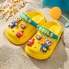 Pantuflas de Verano para Niños Crocs de Eva Niños Bebé Antideslizantes Anti-Olor Sandalias Baotou Niños Pequeños Niños Medianos Sandalias Mujeres