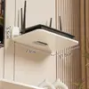Estante para router, soporte de pared para decodificador y almacenamiento WiFi, organizador de pared para cámara, soporte suspendido sin perforación