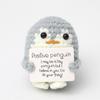 Muñeco de Punto de Dibujos Animados de Caca de Hilo de Papa Hecho a Mano con Tarjeta en Inglés, Puramente Hecho a Mano, Amazon Transfronterizo