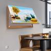 Caja de medidor Fulu de lujo ligera, pintura decorativa, fondo de restaurante moderno, caja de distribución de pared, interruptor, bloqueo, caja multimedia, pintura colgante