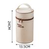 Bolsa de Almuerzo Portátil tipo Satchel, Bolsa Aislada, Lonchera Gruesa de Papel Aluminio para Picnic al Aire Libre, Bolsa de Almuerzo Frío de Gran Capacidad