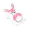 BBSKY lindo anillo de mano de goma de dibujos animados animal cerdito unicornio anillo de mano transparente juguete sonajero de educación temprana