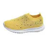Comercio Exterior Transfronterizo Talla Grande Primavera y Otoño Nueva Moda Casual Strass Mosca Tejida Estilo Deportivo para Mujer Zapatos Casuales para Mujer en Stock