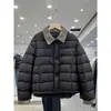 Ropa Casual de Algodón Invierno 2025 para Mujer Nicho Moda Casual Diseño de Solapa Color de Contraste Chaqueta Cálida
