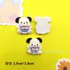 Accesorios de resina para hacer tú mismo, de conejo, cachorro y gato, transparentes, de color sólido, con dibujos animados, horquillas para el pelo, fundas para teléfono móvil, pegatinas para tazas de agua