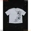 Camiseta de Verano Estampada de Manga Corta con Cuello Redondo de Comercio Exterior Y2K Top Holgado Moda Callejera Ropa de Calle Alta Moda Ins