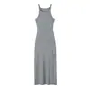 Vestido de Verano Europeo y Americano Transfronterizo de Amazon para Mujer, de Canalé, de Cintura Alta, Ajustado, Bodycon, con Abertura