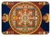 Arte y Cultura Patrimonial Estilo Nacional Mandala Tangka Parche Rectangular de Vidrio de Cristal Imán Suave para Refrigerador Decoración del Hogar