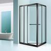 Aoneng Cabina de Ducha Mampara de Baño en Forma de L Puerta Corredera Plegable Separación Seco y Húmedo Cristal de Baño Estilo Lujo Ligero