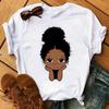 Camiseta de manga corta para mujer 2023, estampado de moda, camiseta de fondo de estación independiente, camiseta de mujer de talla europea, cuello redondo