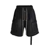 Shorts Cargo Jeans Rasgado Lavado High Street Americano Verão 2025 Masculino Tendência Verão Soltos de Cinco Pontos