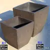 Vasos de Cerâmica para Horta sem Esmalte, Vasos Extra Grandes para Plantio de Árvores em Varandas, Caixas Quadradas de Cerâmica Escovada para Plantio de Vegetais
