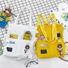 Bolso Cruzado Estudiante Femenina Estilo Coreano Bolso de Hombro de Lona Campus Lindo Versátil Mismo Estilo que la Novia Bolso de Mano