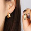 Pendientes de amor geométricos de estilo retro europeo y americano, pendientes de Joker de nicho de lujo ligeros, pendientes de temperamento de alto sentido para mujer, venta al por mayor