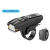 Novo display digital de bicicleta faróis com sensor de luz carregamento USB controle remoto sem fio com buzina iluminação de alerta noturno para exterior