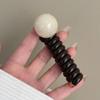 Corda de Telefone de Bola Retrô Elástico de Cabelo para Mulheres Novo Estilo 2025 Simples e Sofisticado Corda de Cabelo Trançada Acessório de Cabelo para Rabo de Cavalo