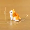 Novos acessórios de decoração DIY de paisagem em miniatura com tema de gato para o dia a dia; estatuetas de resina retratando gatos em suas rotinas diárias