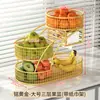 Plato de frutas para el hogar, sala de estar, mesa de café, multicapa, lujo ligero, cesta de frutas de alta gama, dulces, pasteles, frutas secas, exhibición de bocadillos, estante de almacenamiento