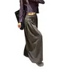 Pantalones de Linterna de Ajuste Relajado Chanlan para Mujer Otoño Plisados de Cintura Alta Sueltos Versátiles Perezosos Adelgazantes con Puño Pantalones Casuales