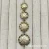Botões metálicos pequenos estilo Chanel de corrente para ternos, casacos de lã tricotada, botões decorativos simples e versáteis para costura à mão