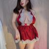 Roupa Íntima Sexy Feminina Xia Bingsi Tentação Sexy Roupa Íntima Sexy Costas Nuas Curtas Alça Fina Costas Nuas Camisola A180