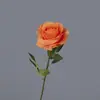 Flor Artificial Rosa Única Decoração de Casa Casamento Dia dos Namorados Presente Arranjo de Flores de Rosa Ornamentos Decoração Floral Suave Exibição Interna