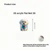Cabo de dados com padrão fofo de Bichon Frisé, capa de proteção anti-quebra, anti-danos, conector Tipo-C bonito e durável