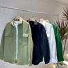 Moda Masculina Juvenil Popular de Marca Nueva Primavera y Otoño Chaqueta Abrigo Camisa de Sarja